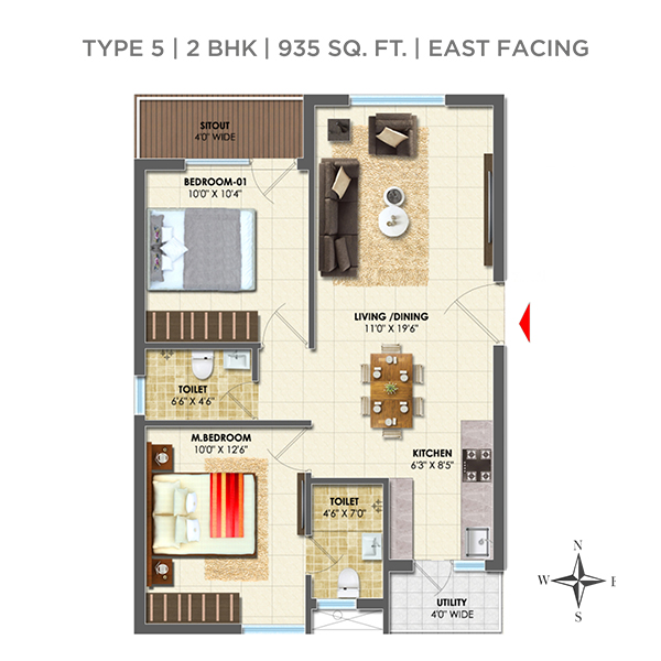 2 BHK apartments for sale in Balanagar Hyderabad